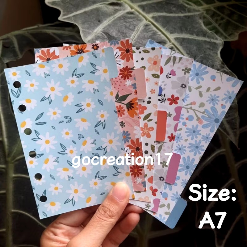 

Cover Planner Kertas Pembatas Binder Divider Motif Premium A7
