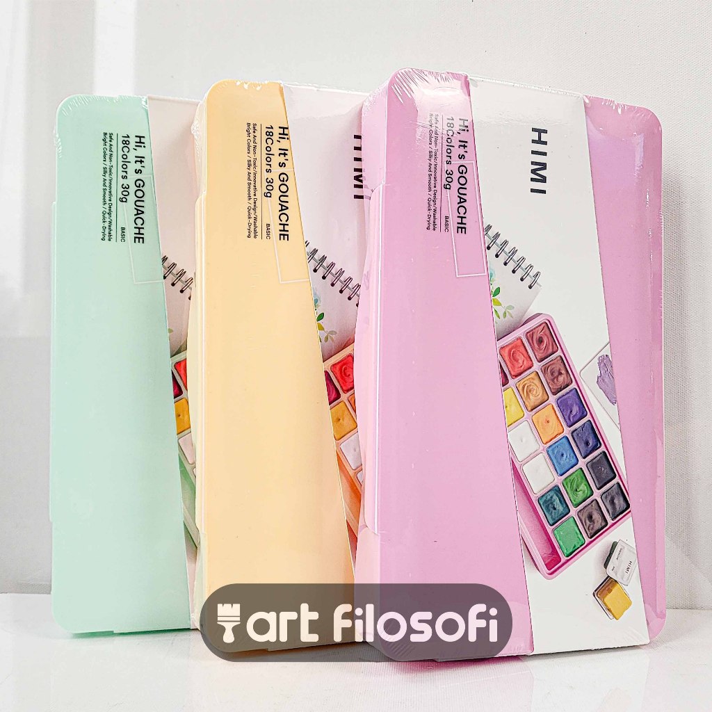 

HJK Miya Himi Gouache 18x30ml Neon Green & Pink