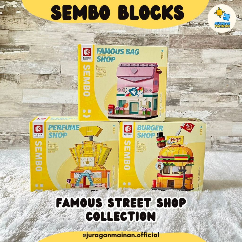 SEMBO BLOCKS Street View Store Series - Bricks Miniature Blocks Brick Toy Toys Mainan Edukasi Anak d
