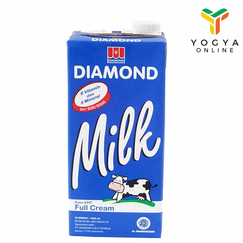 

Diamond Uht Full Cream 1L Susu UHT