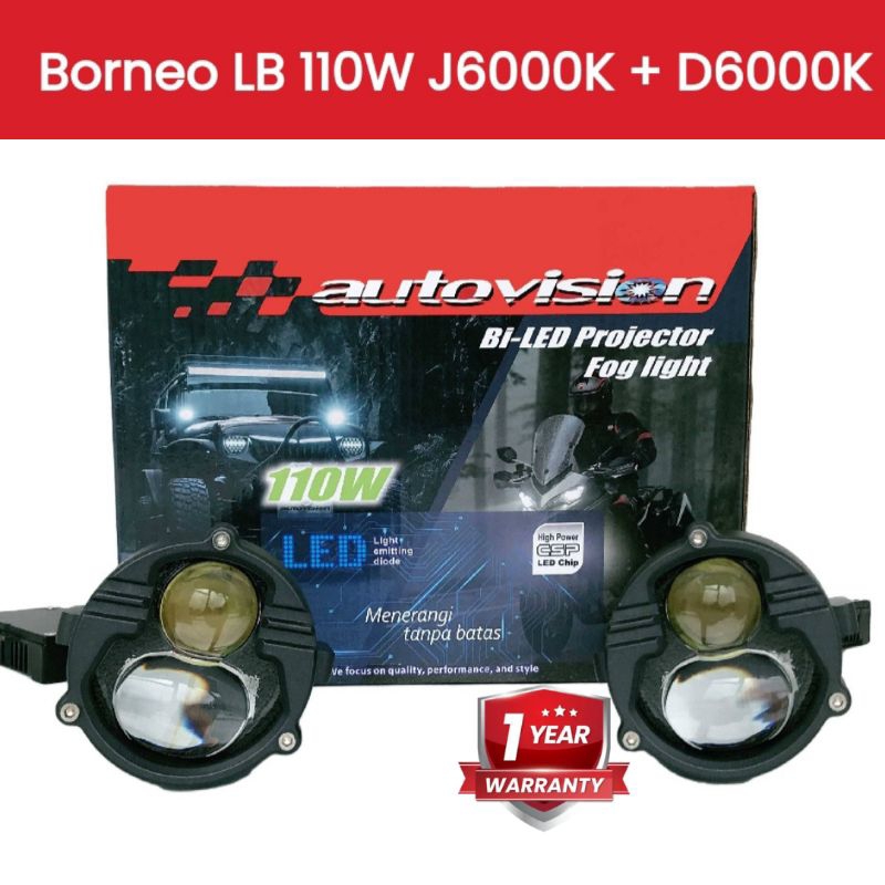 Biled Projector Autovision Fog light LB Autovision lampu Laser Autovision