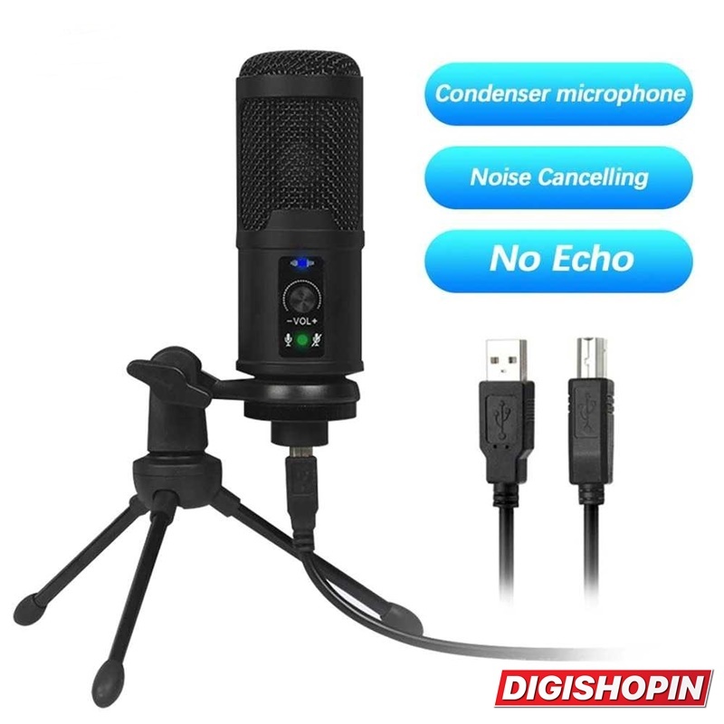 Microphone Condenser USB DJ Live Recording Untuk Computer Karaoke