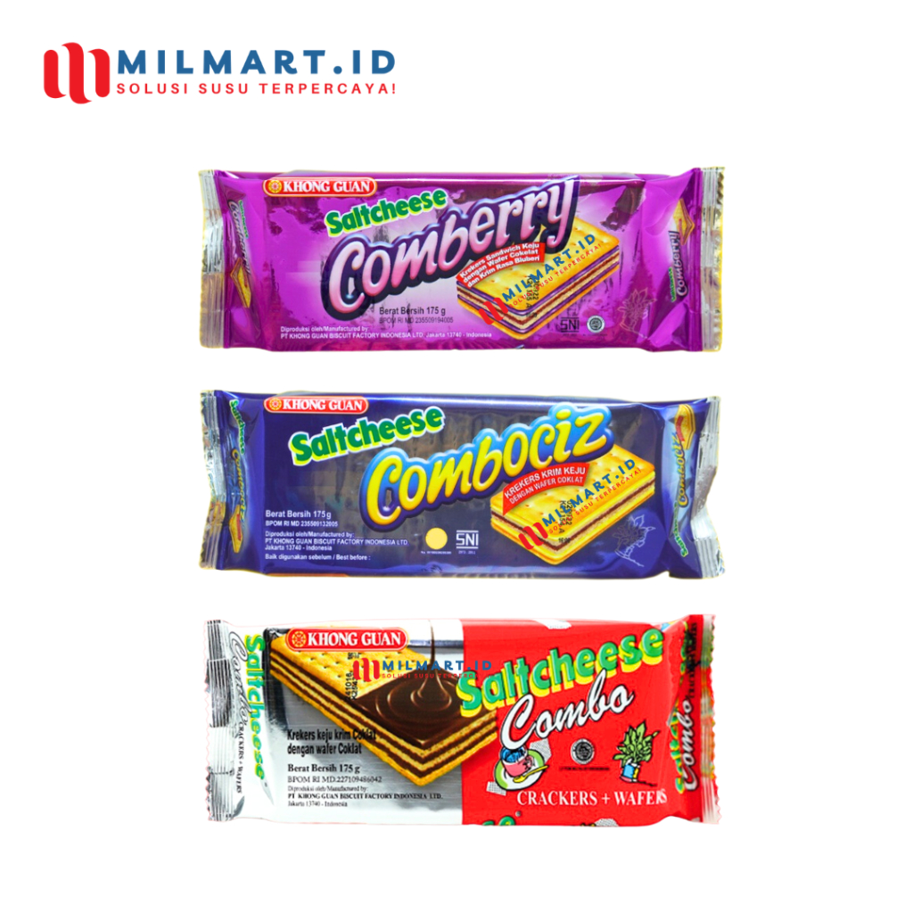

KHONG GUAN SALTCHEESE COMBOCIZ 175 G BISCUIT SALT CHEESE KOMBO COMBERRY
