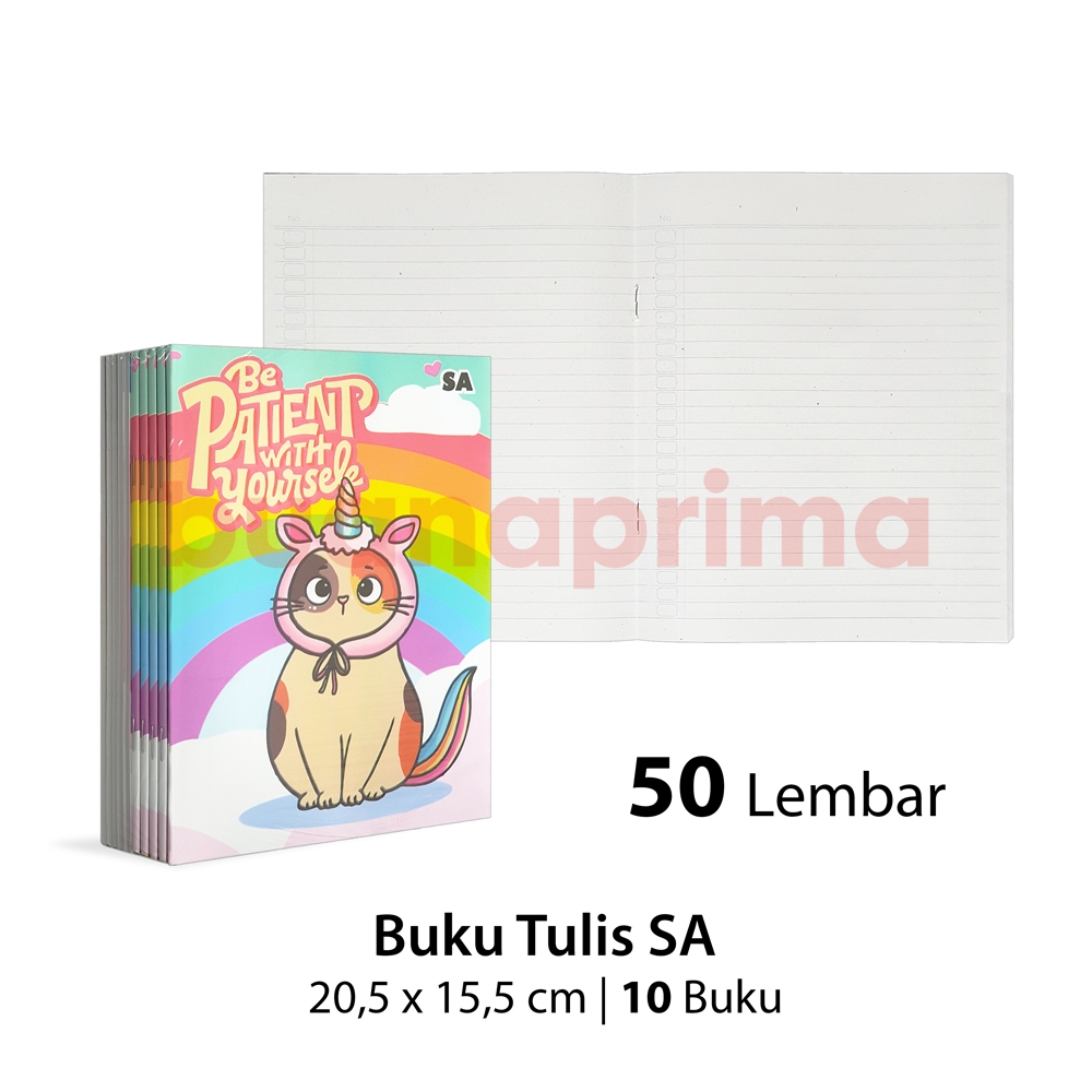 

Buku Tulis Pendek Murah 50 Lembar isi 10 Buku Notebook Sekolah Termurah A5 Kwarto