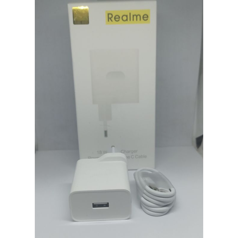 CHARGER CASAN REALME C65 TYPE C 18W ORIGINAL