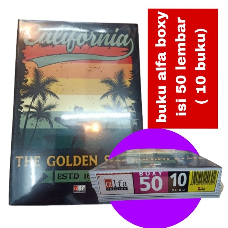

( 10 buku) buku boxy alfa 50 lembar
