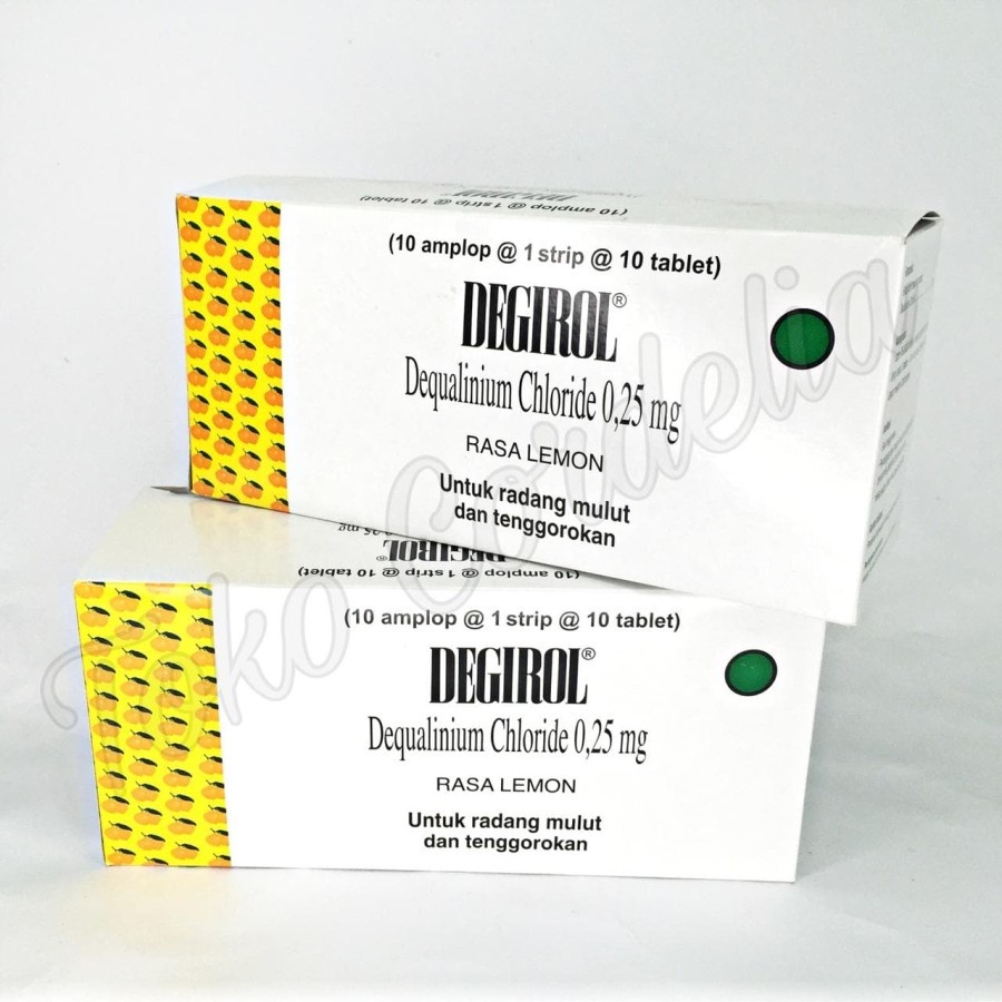 DEGIROL TABLET HISAP UNTUK TENGGOROKAN PERSTRIP
