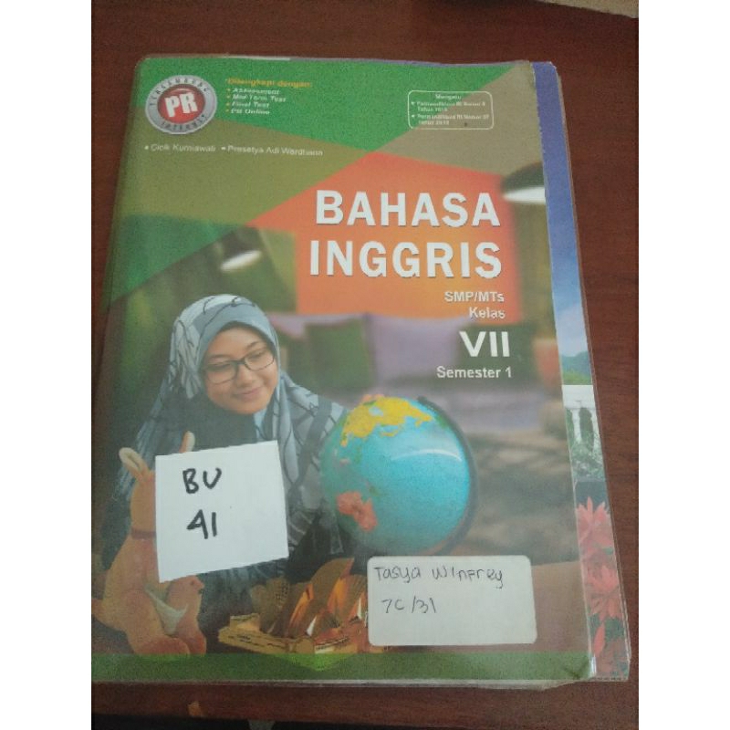 

BAHASA INGGRIS SMP/MTS KELAS VII SEMESTER 1(BU41)