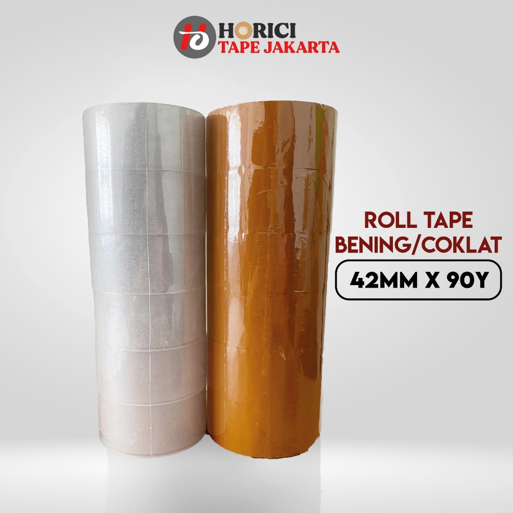 

1 ROLL ISI 7 PCS HORICI LAKBAN OPP BENING COKLAT 2 INCH 42MM x 9 Yard ISOLASI BENING COKLAT TERMURAH KODE F4T3