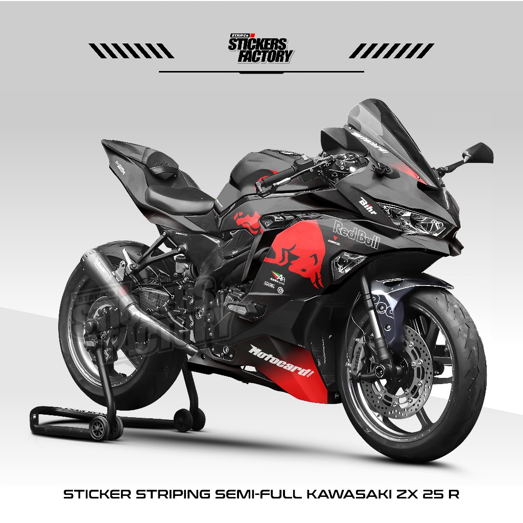 STICKER STRIPING SEMIFULL KAWASAKI NINJA ZX25R / DECAL ZX25R / STIKER MOTOR ZX25 VARIASI / ZX25 / 3
