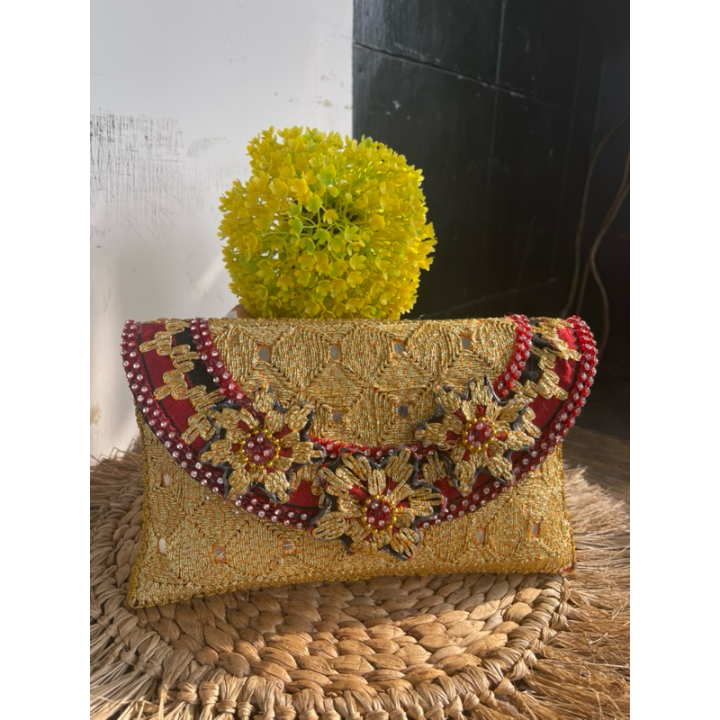 tas clutch pesta tapis lampung murah