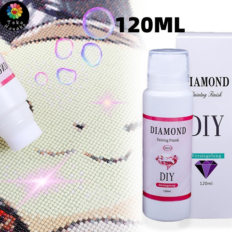 

12ml DIY Diamond Painting Conserver Sealing GlueLem Segel Lukisan Berlian Permanent Hold Shine Effect Sealer Brightener KODE Z5M8