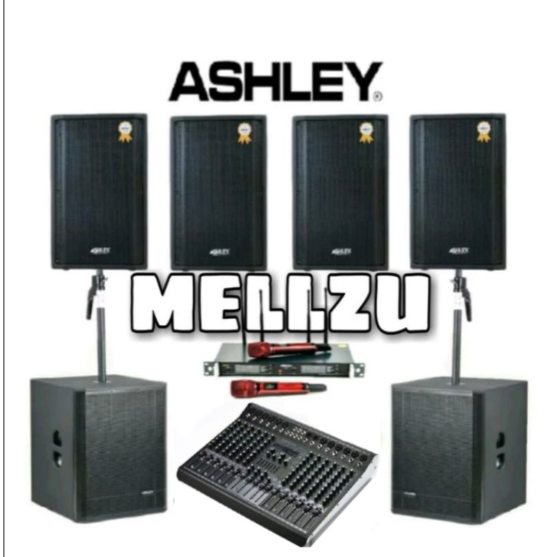 Paket SoundSystem Ashley YM 400P - 15 inch - Sub 18 inch Original - Top 1