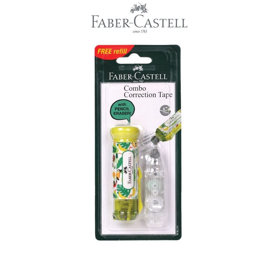 

Faber Castell Combo Correction Tape Yellow Sloth 1 Refill KODE R7B9