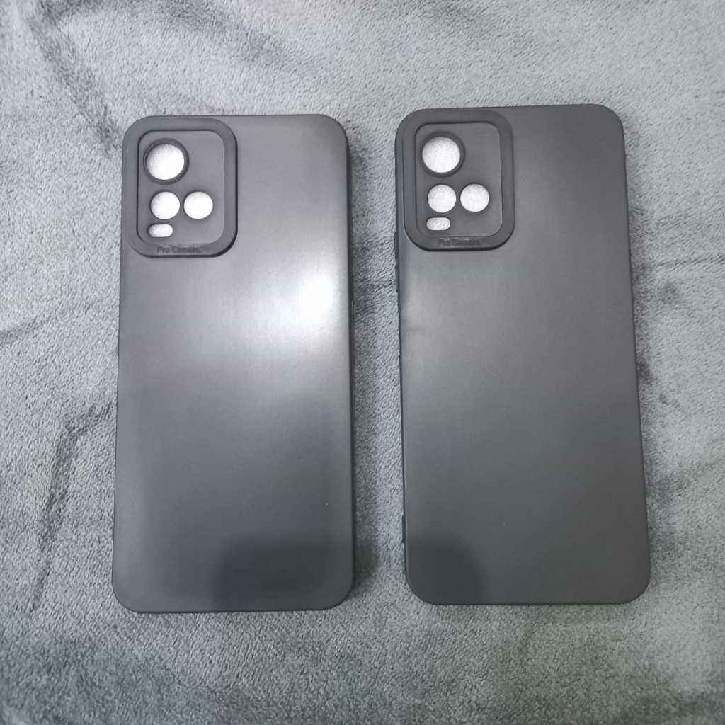 Softcase Black Matte Vivo Y21 , Y21s , Y21a , Y21t , Y33t ,  Y33s Hitam Polos Slim Case