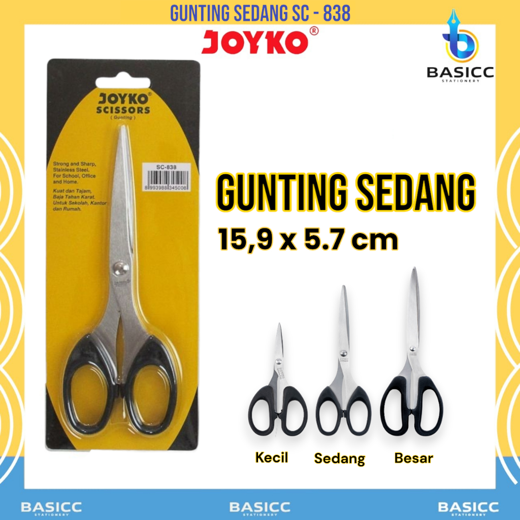 

Joyko Gunting Scissor Sedang SC - 838 | @1Pcs