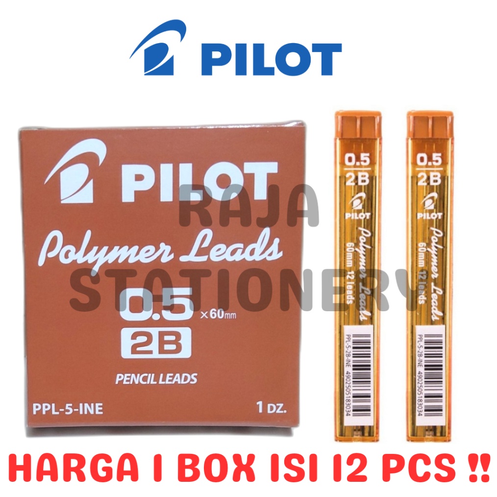 

PILOT PENCIL LEAD 2B 5MM ISI PENSIL MEKANIK PILOT 5 PPL5 2B PPL5 BOX 12PCS KODE Y1Y5