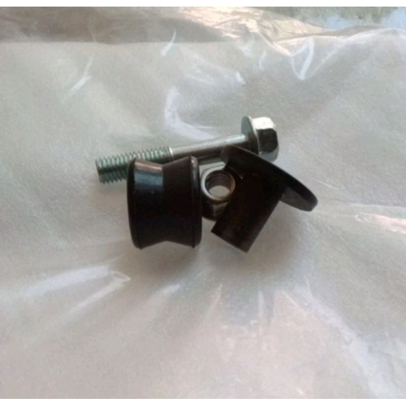 baut set karet plus Bosh braket gantungan knalpot yamaha Mio lama sporty smile garnish soul