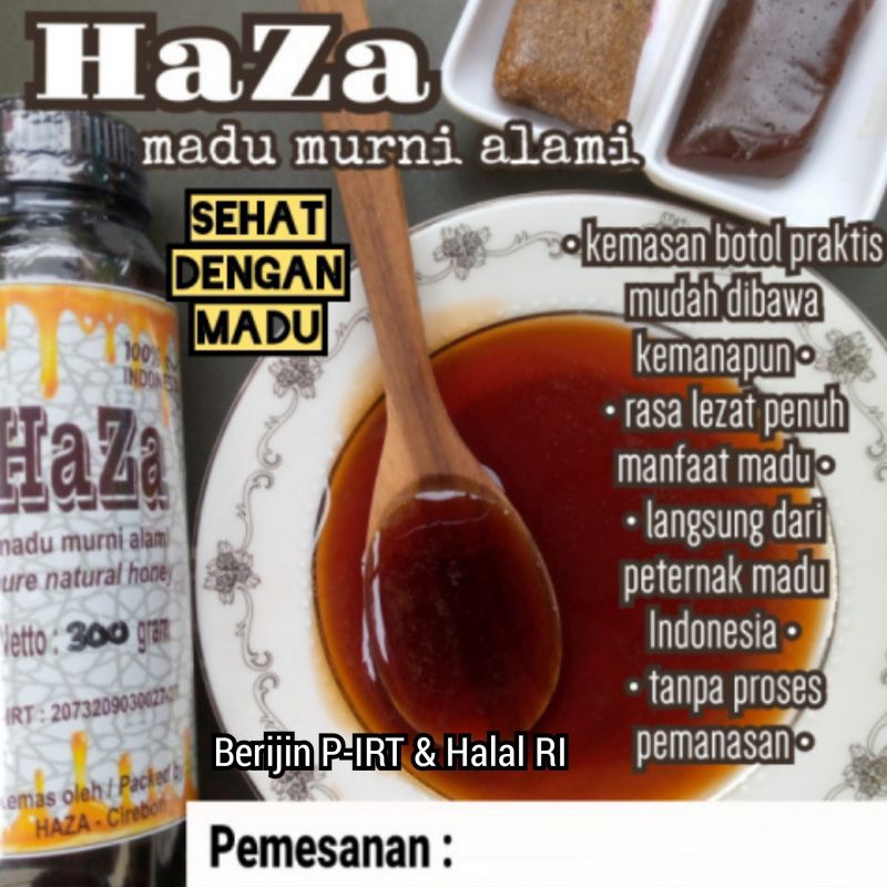 

HAZA madu murni alami 300gr