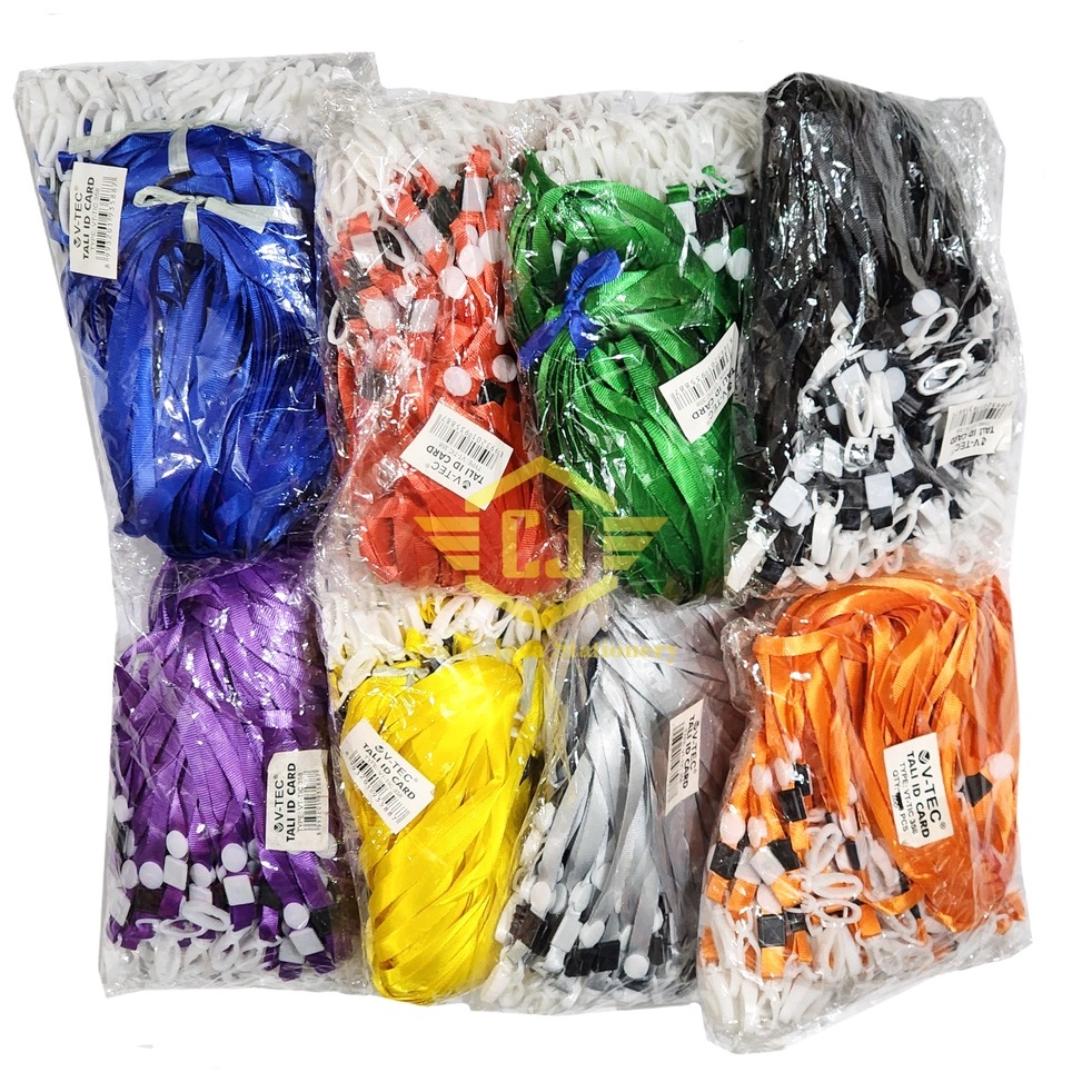 

KODE A9F5 1 Pak 1 pcs Tali Gantungan ID Card Polos Kait Plastik 1cm