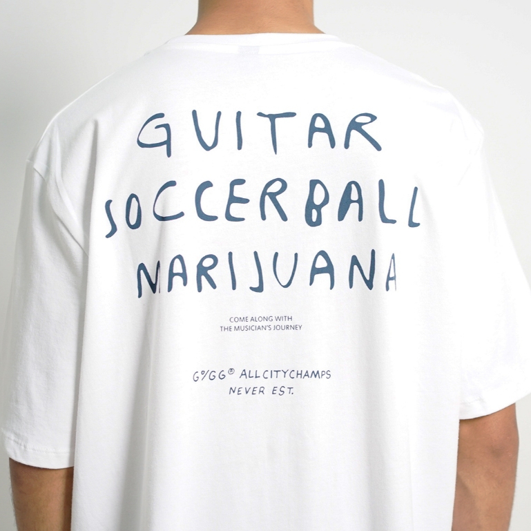 ORI GIGG - Journey - Kaos Putih Pria - Cotton Combed 24's - Baju Tshirt Bob Marley - Atasan Pria