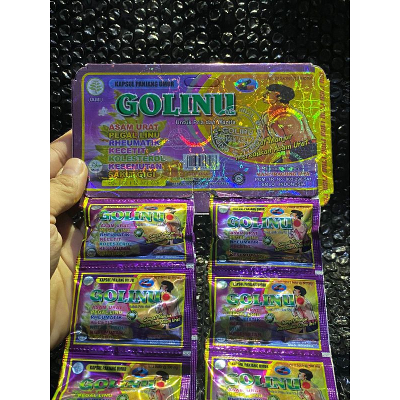 KAPSUL GOLINU HERBAL ORIGINAL KEMASAN TERBARU BERDIMENSI KHUSUS