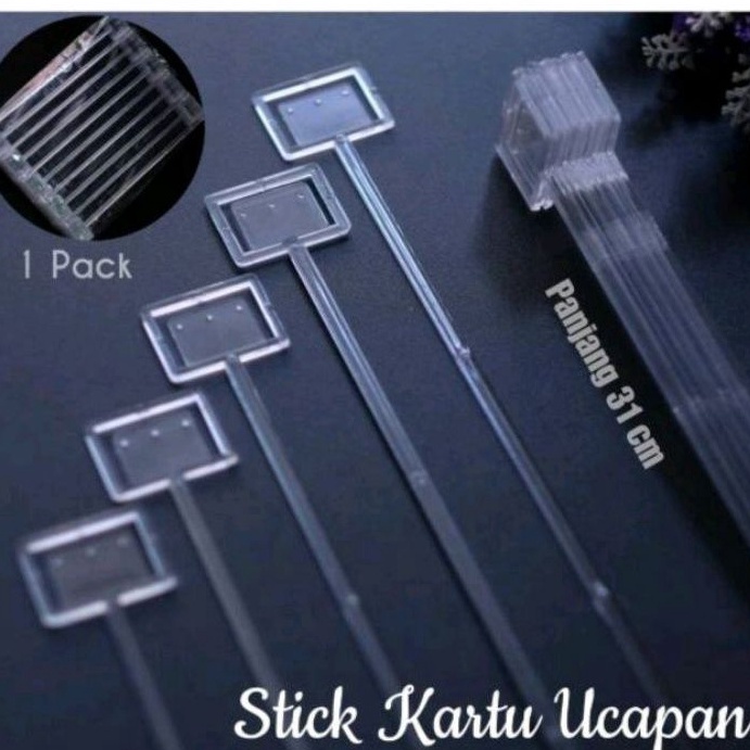 

5 BATANG Stick card stick kartu 5 Batang BENING TRANSPARANT KODE U6A1