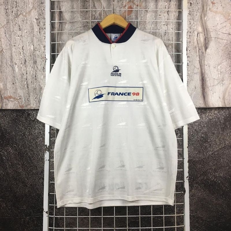 Kaos Jersey Vintage Fr*nce98 Size XL . SDA 05121 Second Bekas Preloved