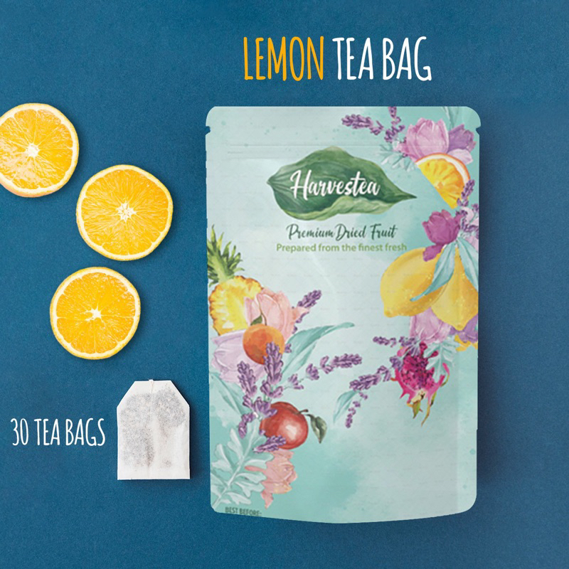 

HARVESTEA LEMON TEA BAG | TEH DIET HERBAL LEMON KERING ASLI