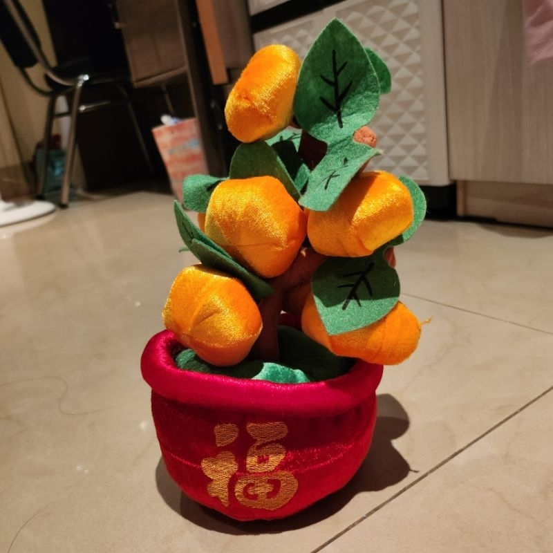 boneka pohon jeruk mandarin kado imlek
