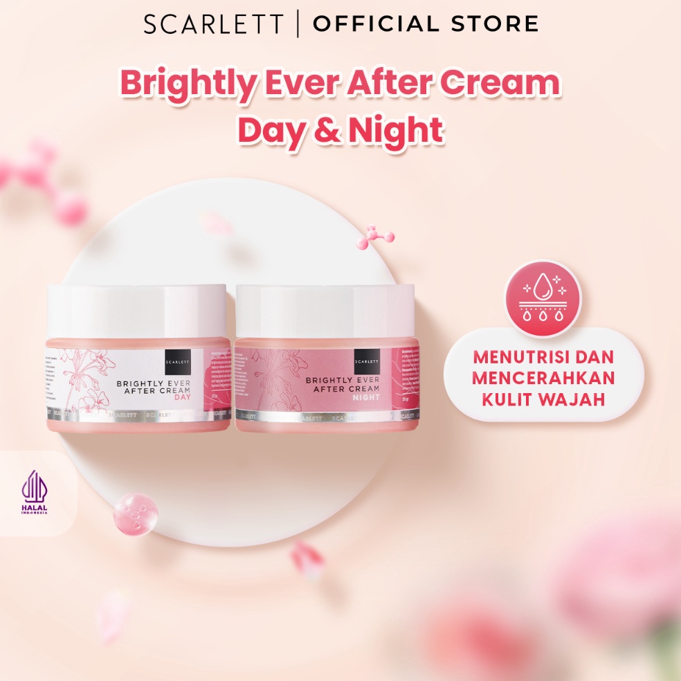 Scarlett Whitening Combo Brightly Ever After Cream Day Cream  Night Cream o Z2A7
