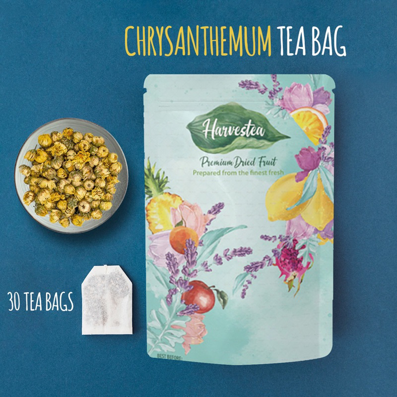 HARVESTEA BUNGA CHRYSANTHEMUM KRISAN PREMIUM KANTONG TEH | CHRYSANTHEMUM TEA BAG