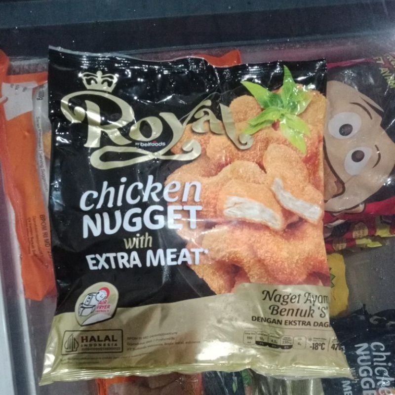 

Belfoods Royal Chicken Nugget With Extra Meat / Naget Ayam Bentuk S