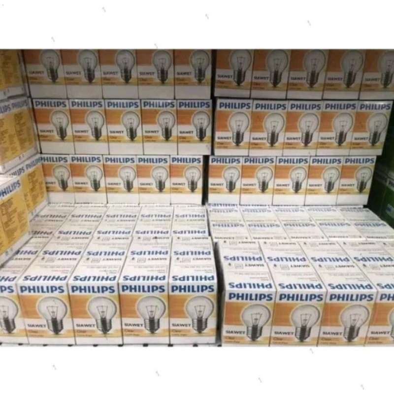 (TERLARIS) Lampu warna kuning Philips Si AWET/ lampu buat ayam kuning/ lampu Philips murah kuning 5W