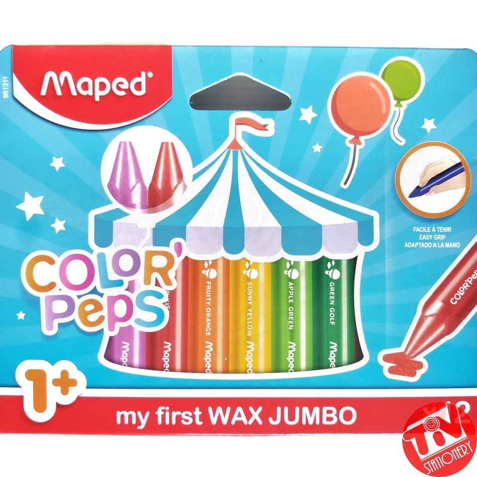 

Crayon MAPED Color Peps Wax Maxi Jumbo 12 colors KODE N4S7