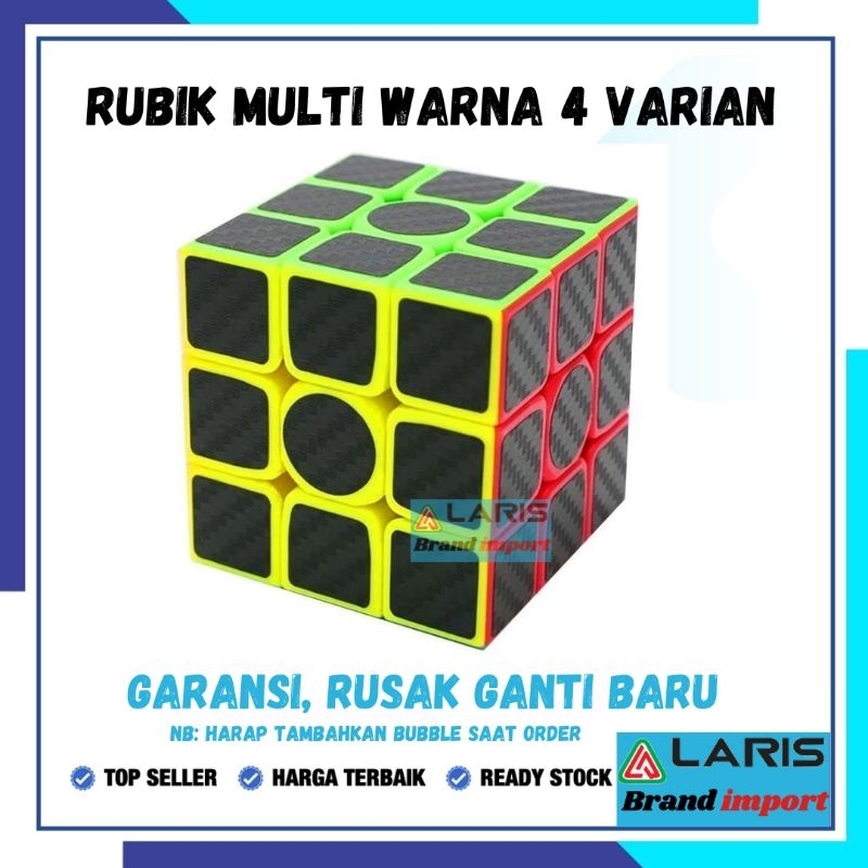 (100% ORIGINAL) Rubik Magic Cube 3 x 3 x 3 - XY3568 - Mix Color