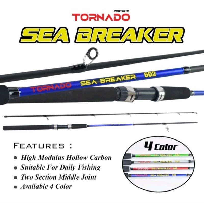 JORAN TORNADO SEA BREAKER | BAHAN CARBON | PANJANG 150 165 180CM