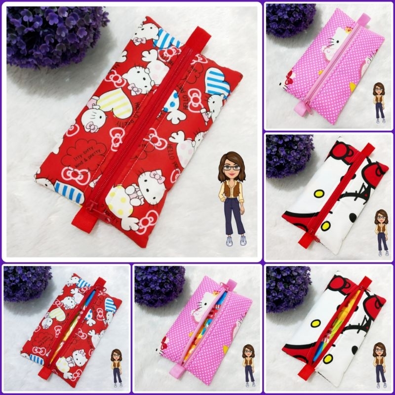Madebynie ✨Tempat Tissue Travel Pack Handmade Kain Katun / Tissue Pouch / Dompet Tissue / Tempat Tis