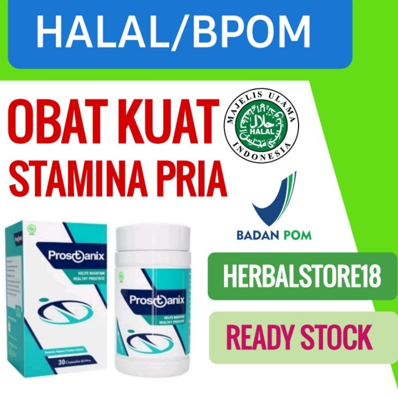 Obat Kuat PROSTANIX Obat Kuat Untuk Keluhan  Penderita Prostat Asli Original Produk Resmi Bpom