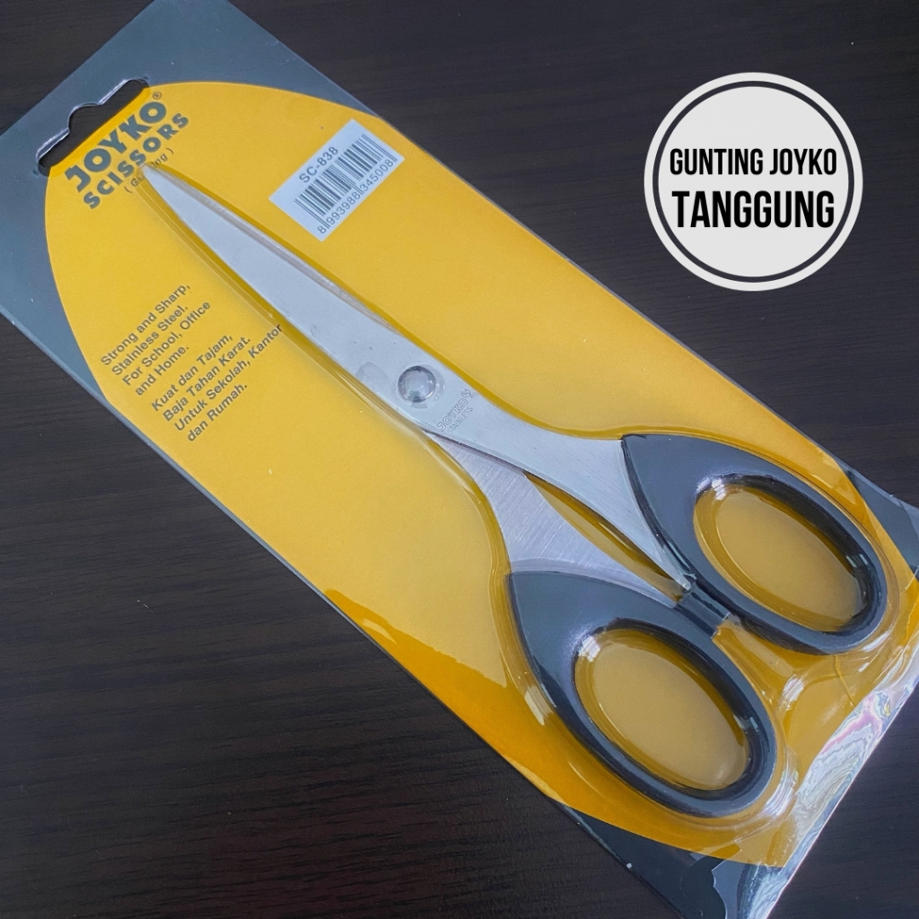 

Gunting Tanggung JOYKO Pemotong Scissors Tajam Pemotong Scissors Kertas DIY Potong Bahan Stainless Steel Berkualitas Alat Peralatan Perlengkapan Rumah Tangga Potong Cut Kertas Karton Bufalo Kardus Box Paper Plastik Plastic Logam Grosir Prakarya