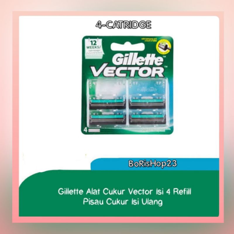GILLETTE ISI ULANG VECTOR REFILL PISAU CUKUR RAZOR
