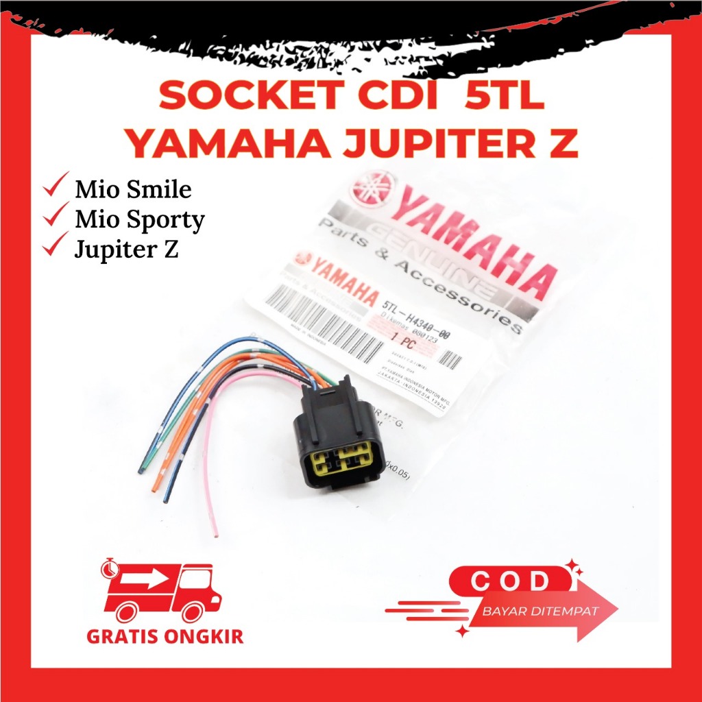 Socket CDI Yamaha Mio Sporty Mio Smile Jupiter Z - Kabel Socket CDI Motor Mio Kode 5TL