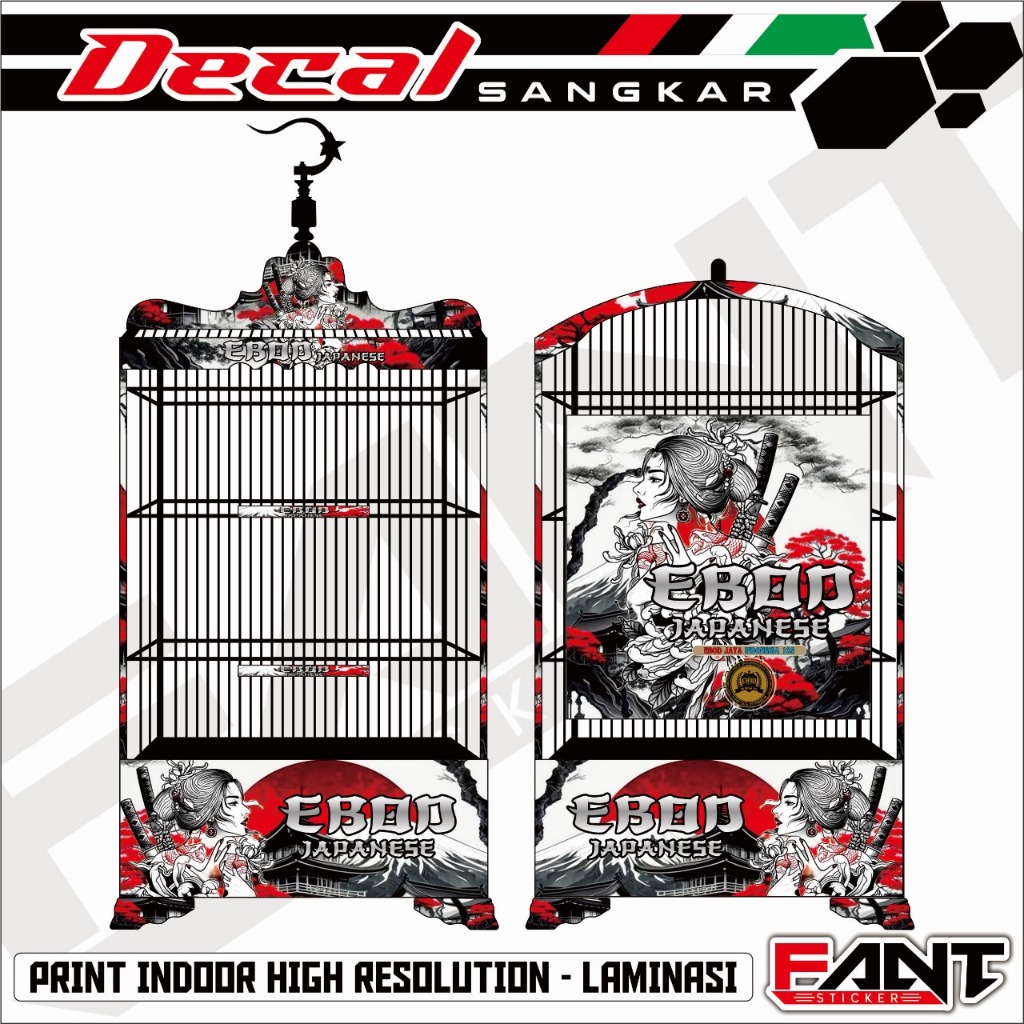 Stiker Sangkar Kosan Ebod Women Japanese