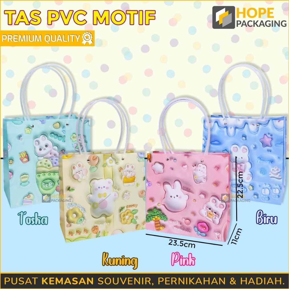 

GOGO Tas Pvc 3D Macaroon Tas Hampers Ulang Tahun Goodie Bag Paper Bag Souvenir Ultah Paper Gift Tas Souvenir Snack Ultah Tas Kado Tas Bingkisan
