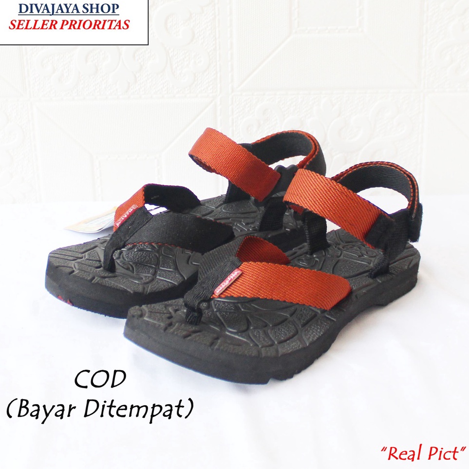 Borong Buruan  Sandal Gunung JH Dafila Anak Cowok  CewekSandal Outdoor Model BaruHitam Bata