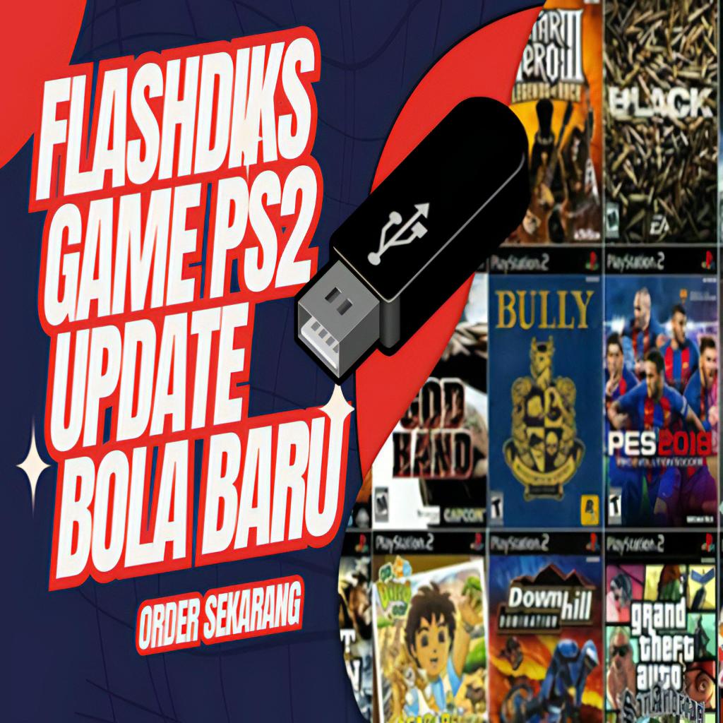 Flashdisk isi Games PS2 - Kasitas 16GB