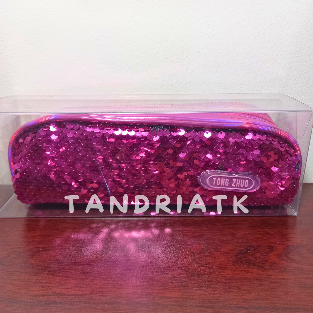 

Tempat Pensil Kotak Pensil Kain Manik Glitter Bisa Berubah Warna Hologram 6490