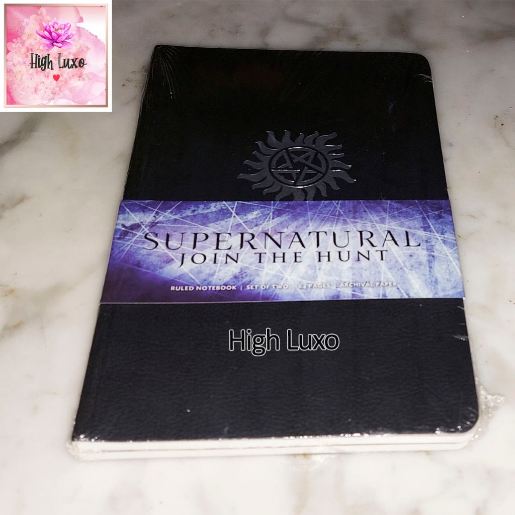 

Buku Ruled Notebook Supernatural Join The Hunt Set Of Two 2 x 64 Pages Archival Paper NOTE Book NOTES IMPOR IMPORT ORIGINAL AUTHENTIC DIARY DIARI NOTE CATATAN COOL KEREN CUTE English LUXURY NOTEBOOK LUX LUXURIOUS MEWAH Fantasy FANTASI FIKSI FICTION ACTION