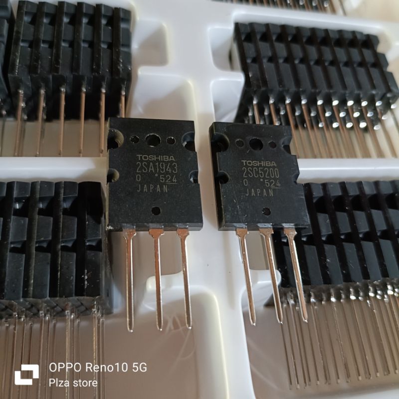 Transistor Toshiba A1943 C5200 lot 524 produk baru dan original Assembling Japan tosiba thosiba lot 