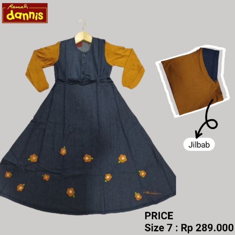 Dannis Gamis Anak Ukuran 7 Busana Muslim Anak Perempuan